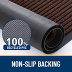 OLANLY 2-Pack Front Door Mats 29.5x17, Waterproof Heavy-Duty Doormats - Image 3