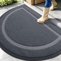 OLANLY Half Circle Front Door Mat Outside 47x32 All-Season Rubber Doormat by OLANLY