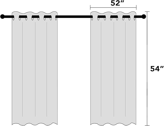 PrinceDeco Primitive Textured Linen 100% Blackout Curtains for Bedroom/Living Room Blackout Curtains 54 Inches Long, Energy Saving Window Treatment Curtains with White Liner (2 Panels, Washed Spice)