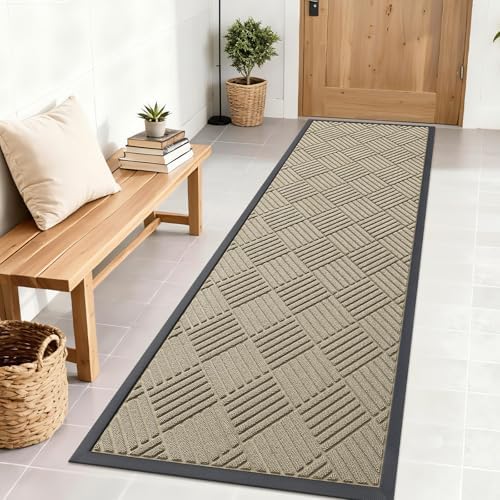 OLANLY Front Door Mat Outside Entrance 71x23, Waterproof Heavy-Duty Doormat by OLANLY