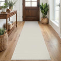 EARTHALL Washable Runner Rug, Non Slip Bedside Rug, 2x7 Ft, Cream/Grayish by Unknown