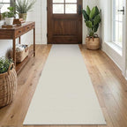 EARTHALL Washable Runner Rug, Non Slip Bedside Rug, 2x7 Ft, Cream/Grayish by Unknown