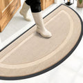 OLANLY Half Circle Front Door Mat Outside 59x23 All-Season Rubber Doormat by OLANLY