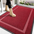 OLANLY Front Door Mat Outside 59x34, All-Season Heavy-Duty Rubber Doormat by OLANLY