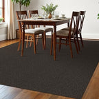 EARTHALL Washable Area Rug, Non Slip Living Room Rug, 6x9 Ft, Taupe/Coffee - Image 6
