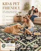 OLANLY 9x12 Washable Area Rug, Soft Non Slip Carpet for Bedroom Living Room - Image 5