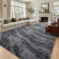 8x10 Extra Large Grey Fluffy Soft Area Rug Non-Slip for Living Room Bedroom by ModernHomeDecor