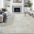 8x10 Area Rugs for Living Room Washable Bedroom Dining Room Beige Grey by Aelenmu