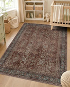 OLANLY 3x4 Washable Accent Rug, Soft Non Slip Carpet for Entryway Bedside by OLANLY