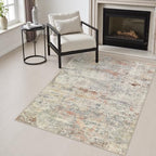 Area Rug Living Room: 3x5 Modern Washable Indoor Soft Carpet Taupe by FXRHLP