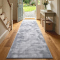 2x8 Tie-dye Light Grey Runner Rug Washable Non-Slip for Kitchen Hallway by Unknown