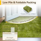 RELEANY Washable 5'x7' Abstract Area Rug for Living Room Grass Green - Image 7