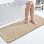 OLANLY Bathroom Runner Rugs 47x17, Extra Soft Absorbent Chenille Bath Rugs by OLANLY