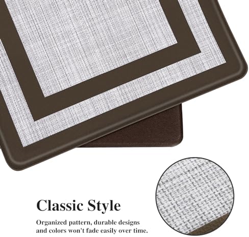 Mattitude Kitchen Mats Set of 2,Cushioned Anti-Fatigue Non-Skid Rug Sets - Image 3