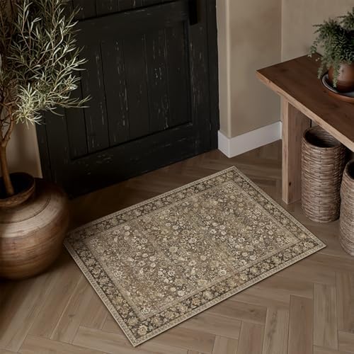 HUGEAR 2 Piece 2x3/2'6''x8 Washable Rug for Entryway by HUGEAR