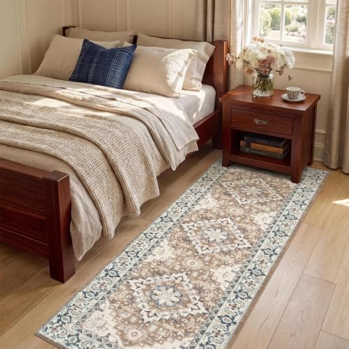 Lofus 2x6 Hallway Kitchen Washable Runner Rug, Boho Entry Long Carpet Brown - Image 2