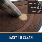 OLANLY Half Circle Front Door Mat Outside 33x21 All-Season Rubber Doormat - Image 5