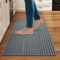 Kitchen Mats for Floor, Kitchen Rugs Non Slip, 17x47 Grey by QiCaiJia