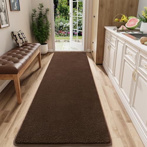 AROGAN 2x8 Runner Rug for Hallway, Long Runner Rugs Non Slip, Coffee by AROGANAREARUG