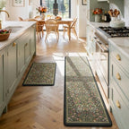 Collive Kitchen Rugs Sets of 2, Padded Kitchen Floor Mats-20"x71"+20"x32" by Collive