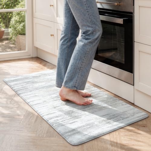 KIMODE Anti Fatigue Kitchen Mat, 20"x39" Abstract Rugs for Kitchen Floor by StayinComfortCookwithJoy