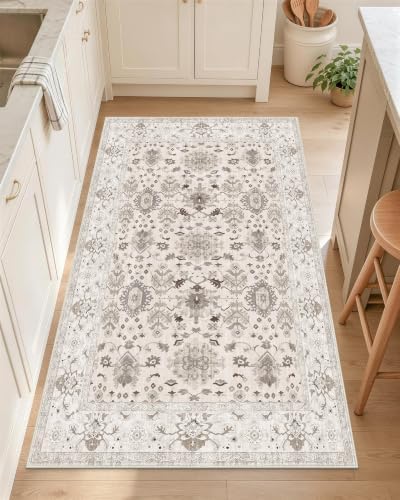 OLANLY 2x4 Washable Accent Rug Non Slip Carpet for Entryway Kitchen Bedside by OLANLY