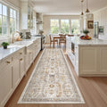 Madane Hallway Runner Rug 2'6''x10' Kitchen Runners Vintage, Brown/Gold by Madane