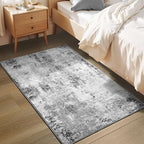 Entrance Rugs Indoor 2x3 Grey Entry Rug Washable Abstract Small Area Rug Non-Slip Low Pile Throw Rugs for Entryway, Kitchen Floor, Front Door Indoor Door Mat, Bathroom, Bedroom Bedside - Image 7
