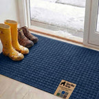 GORILLA GRIP® HydroABSORB Door Mat for Indoor Outdoor Use, 47x35 Blue by GorillaGrip