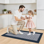 StepRite Kitchen Rugs, Kitchen Mat for Floor, 47"x20" Non-Slip Machine-Washable Commercial Floor Mat, Absorbent Heavy-Duty Rug for Office & Home, Sink Standing Mat, Entryway Carpet, Navy Blue - Image 7