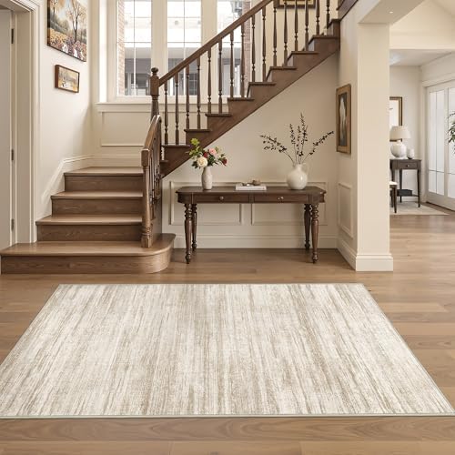3x5 Rug for Entryway,Washable Area Rug,Brown - Image 4