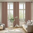 MIULEE Blackout Curtains for Bedroom 2 Panels 40 x 84 Inch Long Cappuccino - Image 6