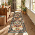 Yamaziot Washable Runner Rug, 2x7 Non-Slip Boho Vintage Hallway Kitchen Rug by Yamaziot