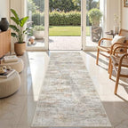 2x8 Runner Rug Non Slip,Washable Hallway Runner Rug,Green - Image 3