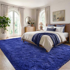 6x9 Large Royal Blue Fluffy Soft Area Rug Non-Slip for Living Room Bedroom - Image 3