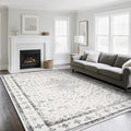 8x10 Washable Area Rugs for Living Room,Bedroom,Dining Room - Neutral Grey by Srugn