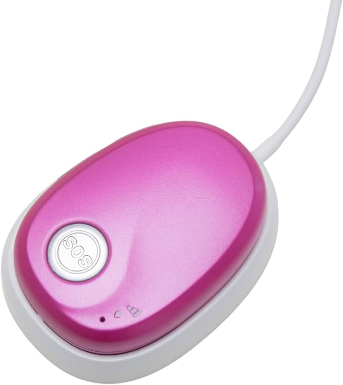 SkyAngel~Wave | One Payment for Life | Mobile Cellular Alert | Fall Detection | Waterproof | Call and Speak to 911 | Life Guardian Alert Two Way Voice | No Subscription | No Cellphone Needed (Fuchsia)