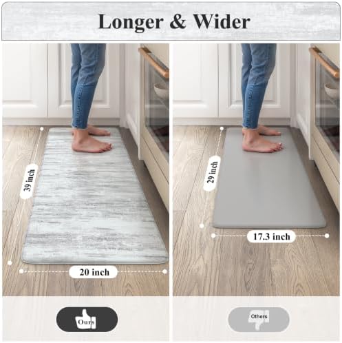 KIMODE Anti Fatigue Kitchen Mat, 20"x39" Abstract Rugs for Kitchen Floor - Image 2