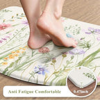 KIMODE Anti Fatigue Kitchen Mats for Floor,Half Moon Kitchen Rugs Sets of 2 - Image 4