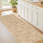 2x6 Runner Rug Non Slip,Washable Hallway Runner Rug,Brown - Image 3