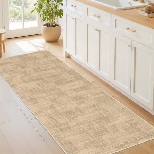 2x6 Runner Rug Non Slip,Washable Hallway Runner Rug,Brown - Image 3