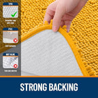 OLANLY Small Bathroom Rugs 24x16, Extra Soft Absorbent Chenille Bath Rugs - Image 6