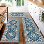 3 Piece Kitchen Rugs Set, Non Slip Washable Floor Mats with Water Absorbent by Unknown