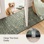 3' X 12' Area Rugs for Hallways, Green Washable Non-Slip Kitchen Runner Rug - Image 5