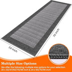 StepRite Kitchen Rugs, Kitchen Mats for Floor, 70"x24" Non-Slip Machine-Washable Kitchen Throw Rug, Absorbent Runner Rugs Office, Sink Standing Desk Mat, Decor Carpet, Grey - Image 3