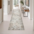 2.6x10 Washable Runner Rug:Modern Abstract Indoor Soft Carpet Brown by FXRHLP