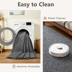 2x6 Black/White Runner Rug Washable Non-Slip for Kitchen Hallway Bathroom - Image 6