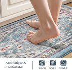 Collive Boho Anti Fatigue Mats for Kitchen Floor 2PCS, 17.3"x29"+17.3"x47" - Image 3