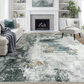 9x12 Area Rugs for Living Room Washable Bedroom Dining Room Black Gold by Aelenmu