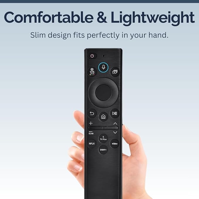 BN59-01385A Samsung TV Remote Control Replacement for Smart TV - Easy Setup, Universal Voice Remote, No Solarcell - Works with Samsung QLED, Frame, Crystal UHD, 4K, & LED Smart TVs